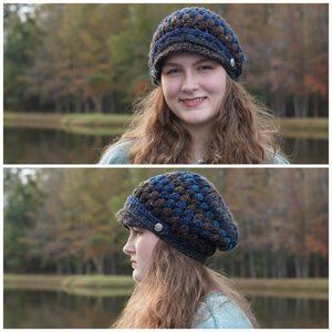 NWT HANDMADE Boutique Newsboy / Baker boy Cap Hat